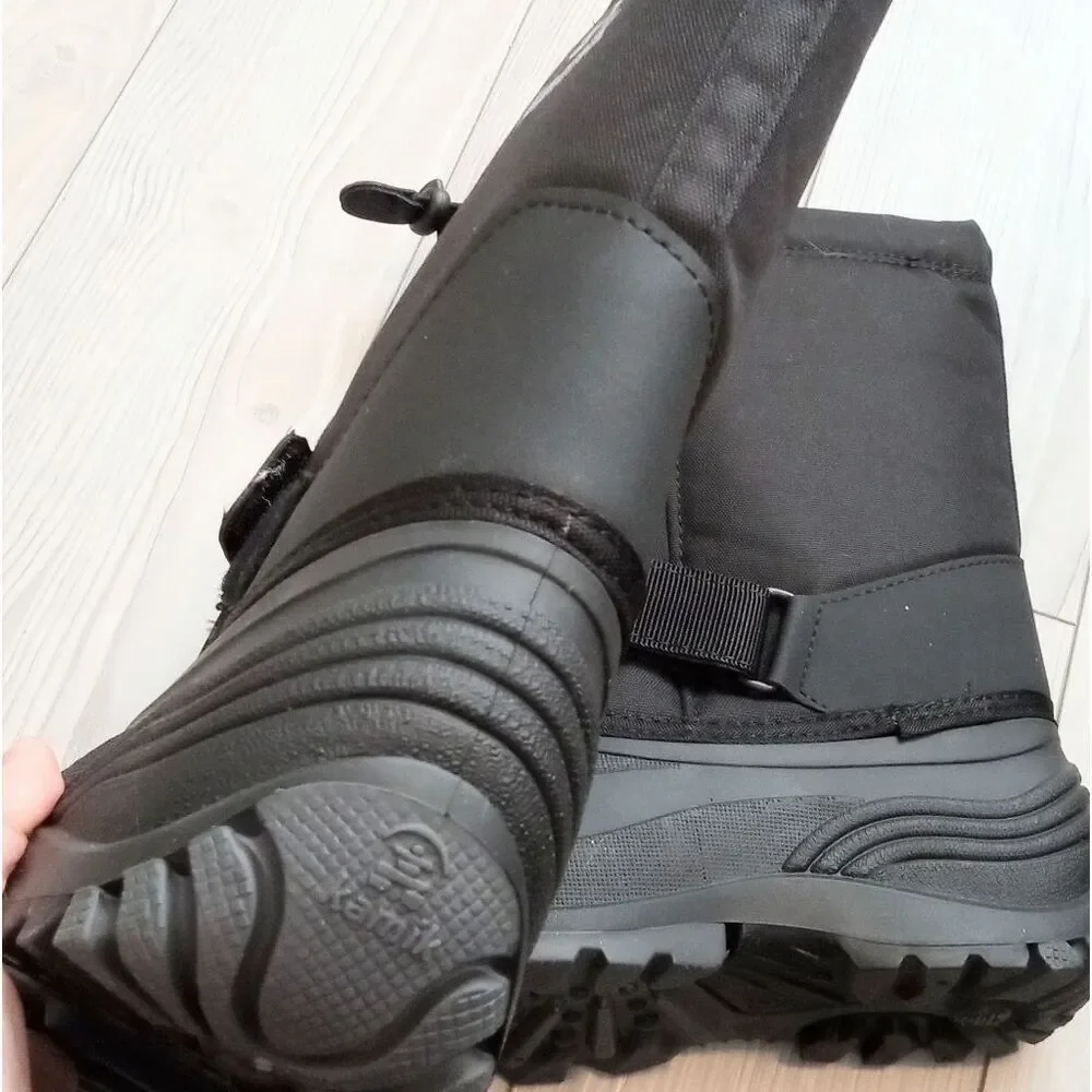(T-4475)  Kid's Kamik Rocket Insulated Snow Boots Sz 4